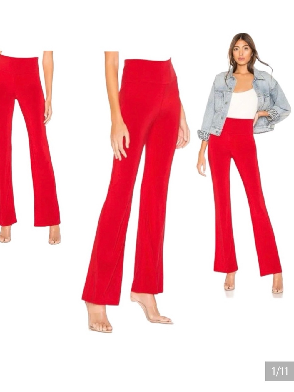 Lovers and Friends Annebelle Red Side Zip Pants